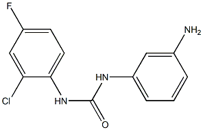 1-(3-aminophenyl)-3-(2-chloro-4-fluorophenyl)urea 结构式