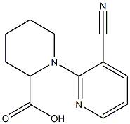 1-(3-cyanopyridin-2-yl)piperidine-2-carboxylic acid 结构式