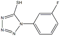 1-(3-fluorophenyl)-1H-1,2,3,4-tetrazole-5-thiol 结构式