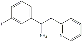 1-(3-iodophenyl)-2-(pyridin-2-yl)ethan-1-amine 结构式