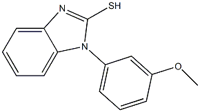 1-(3-methoxyphenyl)-1H-1,3-benzodiazole-2-thiol 结构式