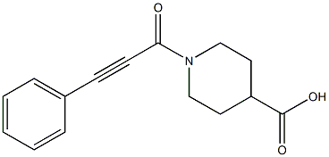 1-(3-phenylprop-2-ynoyl)piperidine-4-carboxylic acid 结构式