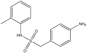 1-(4-aminophenyl)-N-(2-methylphenyl)methanesulfonamide 结构式