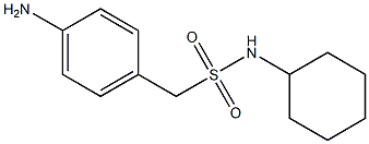 1-(4-aminophenyl)-N-cyclohexylmethanesulfonamide 结构式