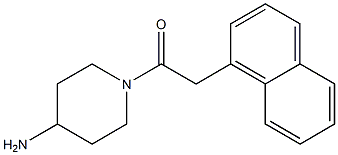 1-(4-aminopiperidin-1-yl)-2-(naphthalen-1-yl)ethan-1-one 结构式