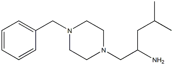 1-(4-benzylpiperazin-1-yl)-4-methylpentan-2-amine 结构式