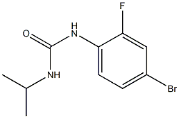 1-(4-bromo-2-fluorophenyl)-3-propan-2-ylurea 结构式