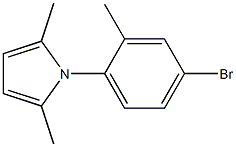 1-(4-bromo-2-methylphenyl)-2,5-dimethyl-1H-pyrrole 结构式