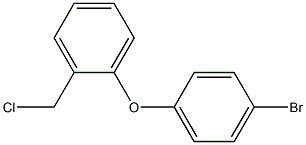 1-(4-bromophenoxy)-2-(chloromethyl)benzene 结构式