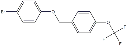 1-(4-bromophenoxymethyl)-4-(trifluoromethoxy)benzene 结构式