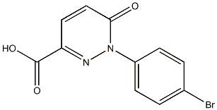 1-(4-bromophenyl)-6-oxo-1,6-dihydropyridazine-3-carboxylic acid 结构式