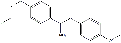1-(4-butylphenyl)-2-(4-methoxyphenyl)ethan-1-amine 结构式