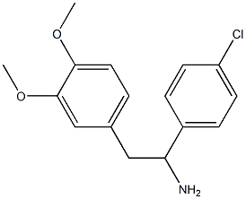 1-(4-chlorophenyl)-2-(3,4-dimethoxyphenyl)ethanamine 结构式