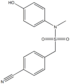 1-(4-cyanophenyl)-N-(4-hydroxyphenyl)-N-methylmethanesulfonamide 结构式