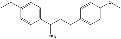 1-(4-ethylphenyl)-3-(4-methoxyphenyl)propan-1-amine 结构式