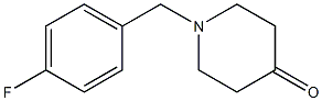 1-(4-fluorobenzyl)piperidin-4-one 结构式