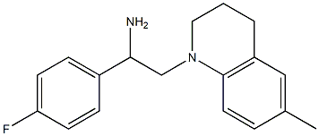 1-(4-fluorophenyl)-2-(6-methyl-1,2,3,4-tetrahydroquinolin-1-yl)ethan-1-amine 结构式