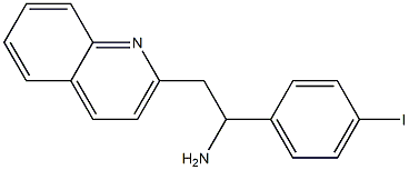 1-(4-iodophenyl)-2-(quinolin-2-yl)ethan-1-amine 结构式