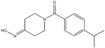 1-(4-isopropylbenzoyl)piperidin-4-one oxime 结构式