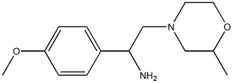 1-(4-methoxyphenyl)-2-(2-methylmorpholin-4-yl)ethanamine 结构式