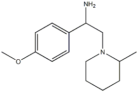 1-(4-methoxyphenyl)-2-(2-methylpiperidin-1-yl)ethanamine 结构式