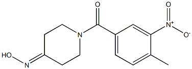 1-(4-methyl-3-nitrobenzoyl)piperidin-4-one oxime 结构式