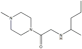 1-(4-methylpiperazin-1-yl)-2-(pentan-2-ylamino)ethan-1-one 结构式