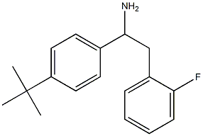 1-(4-tert-butylphenyl)-2-(2-fluorophenyl)ethan-1-amine 结构式