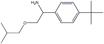 1-(4-tert-butylphenyl)-2-(2-methylpropoxy)ethan-1-amine 结构式