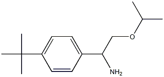 1-(4-tert-butylphenyl)-2-(propan-2-yloxy)ethan-1-amine 结构式