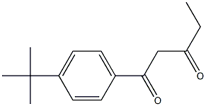 1-(4-tert-butylphenyl)pentane-1,3-dione 结构式