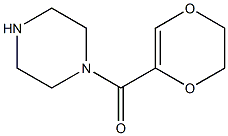 1-(5,6-dihydro-1,4-dioxin-2-ylcarbonyl)piperazine 结构式