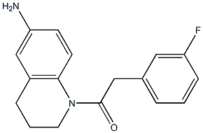 1-(6-amino-1,2,3,4-tetrahydroquinolin-1-yl)-2-(3-fluorophenyl)ethan-1-one 结构式