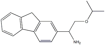 1-(9H-fluoren-2-yl)-2-(propan-2-yloxy)ethan-1-amine 结构式
