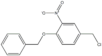 1-(benzyloxy)-4-(chloromethyl)-2-nitrobenzene 结构式