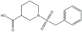 1-(benzylsulfonyl)piperidine-3-carboxylic acid 结构式