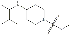 1-(ethanesulfonyl)-N-(3-methylbutan-2-yl)piperidin-4-amine 结构式