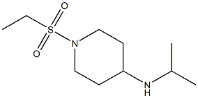 1-(ethanesulfonyl)-N-(propan-2-yl)piperidin-4-amine 结构式