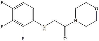 1-(morpholin-4-yl)-2-[(2,3,4-trifluorophenyl)amino]ethan-1-one 结构式