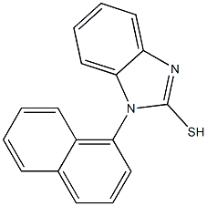 1-(naphthalen-1-yl)-1H-1,3-benzodiazole-2-thiol 结构式