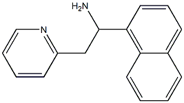 1-(naphthalen-1-yl)-2-(pyridin-2-yl)ethan-1-amine 结构式