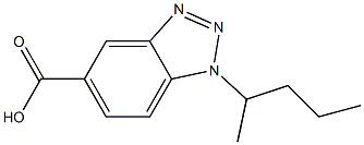 1-(pentan-2-yl)-1H-1,2,3-benzotriazole-5-carboxylic acid 结构式