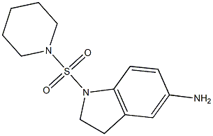 1-(piperidine-1-sulfonyl)-2,3-dihydro-1H-indol-5-amine 结构式