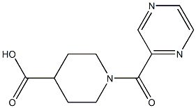 1-(pyrazin-2-ylcarbonyl)piperidine-4-carboxylic acid 结构式