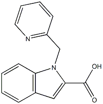 1-(pyridin-2-ylmethyl)-1H-indole-2-carboxylic acid 结构式