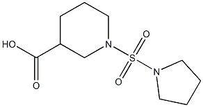 1-(pyrrolidine-1-sulfonyl)piperidine-3-carboxylic acid 结构式