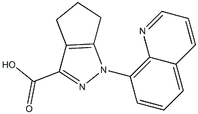 1-(quinolin-8-yl)-1H,4H,5H,6H-cyclopenta[c]pyrazole-3-carboxylic acid 结构式