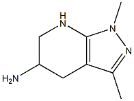 1,3-dimethyl-1H,4H,5H,6H,7H-pyrazolo[3,4-b]pyridin-5-amine 结构式