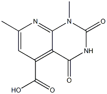 1,7-dimethyl-2,4-dioxo-1H,2H,3H,4H-pyrido[2,3-d]pyrimidine-5-carboxylic acid 结构式