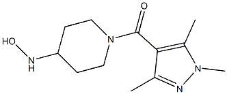 1-[(1,3,5-trimethyl-1H-pyrazol-4-yl)carbonyl]piperidine-4-hydroxylamine 结构式